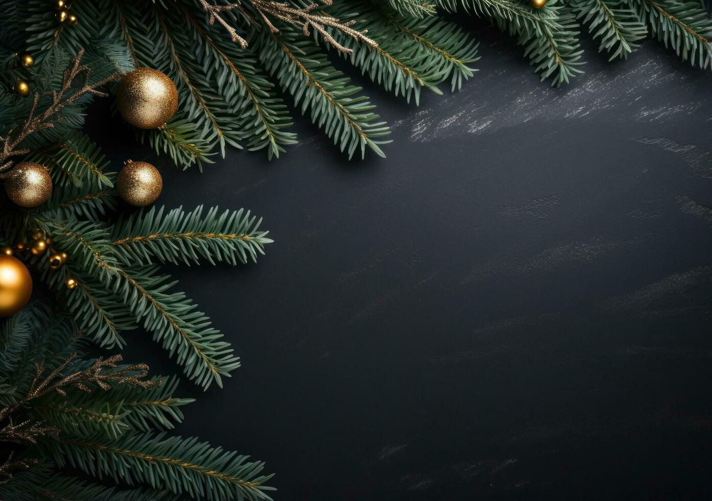 Natale sfondo con abete rami foto