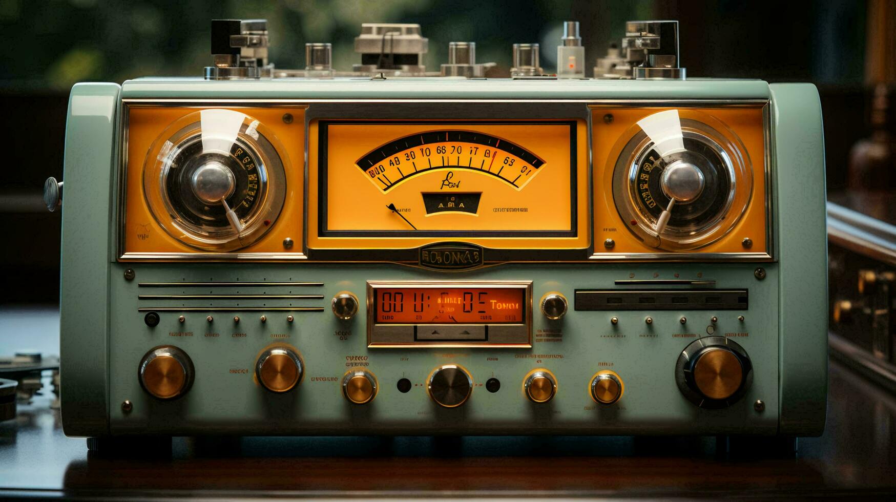 retrò vecchio Vintage ▾ Radio per ascoltando per musica foto