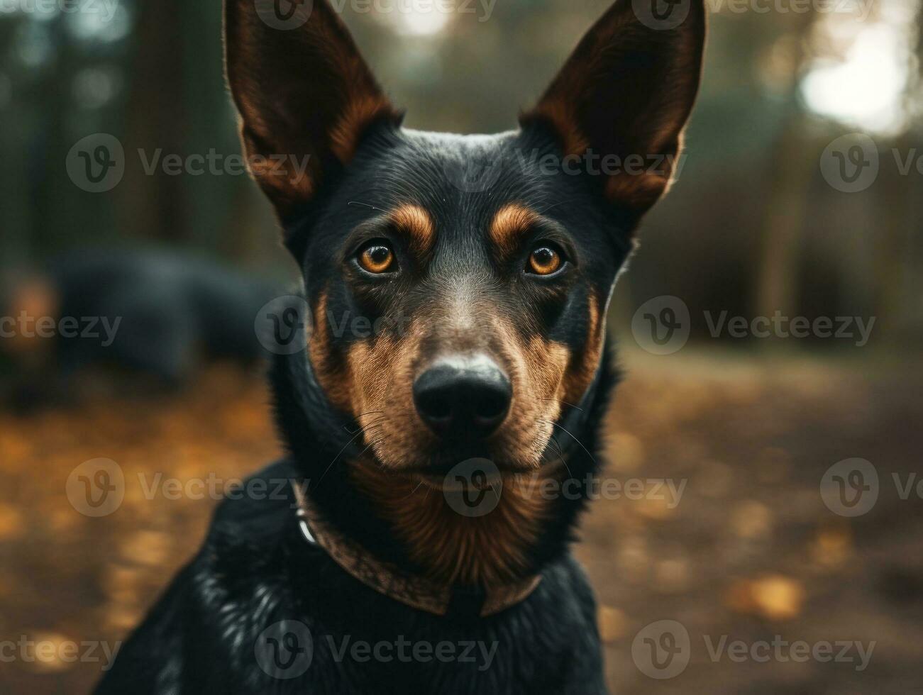 australiano kelpie cane creato con generativo ai tecnologia foto