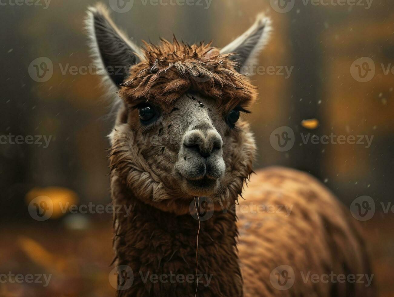 alpaca ritratto creato con generativo ai tecnologia foto