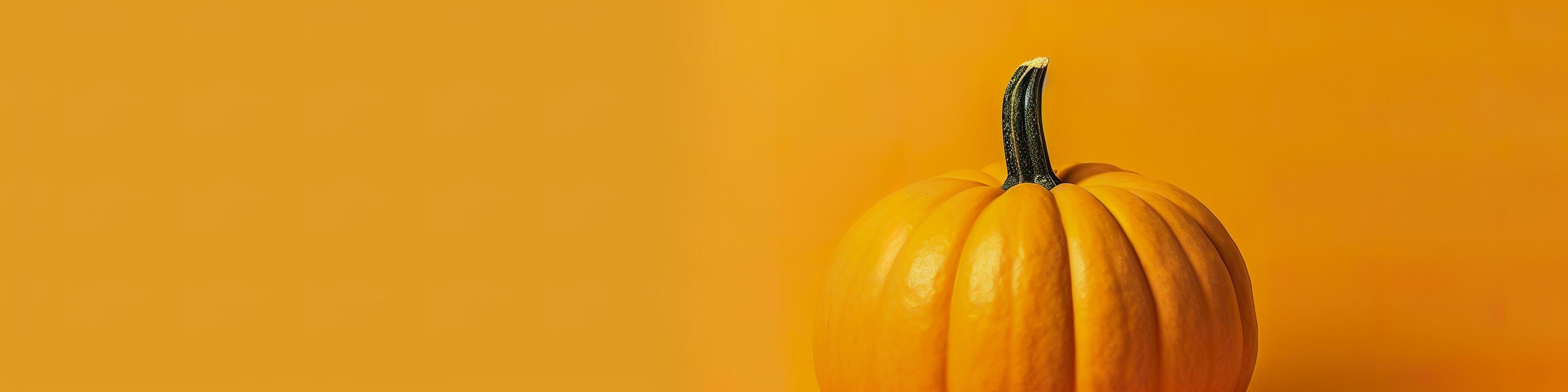 un' zucca contro un' giallo sfondo. generativo ai foto