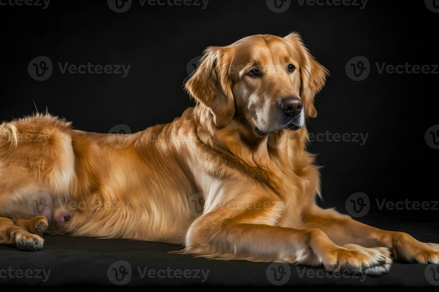 bellezza d'oro cane da riporto cane. neurale Rete ai generato foto