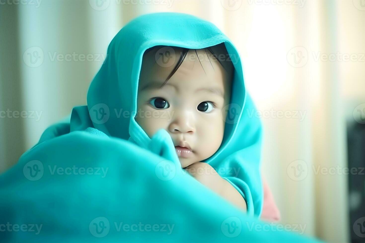 carino poco bambino ritratto. neurale Rete ai generato foto