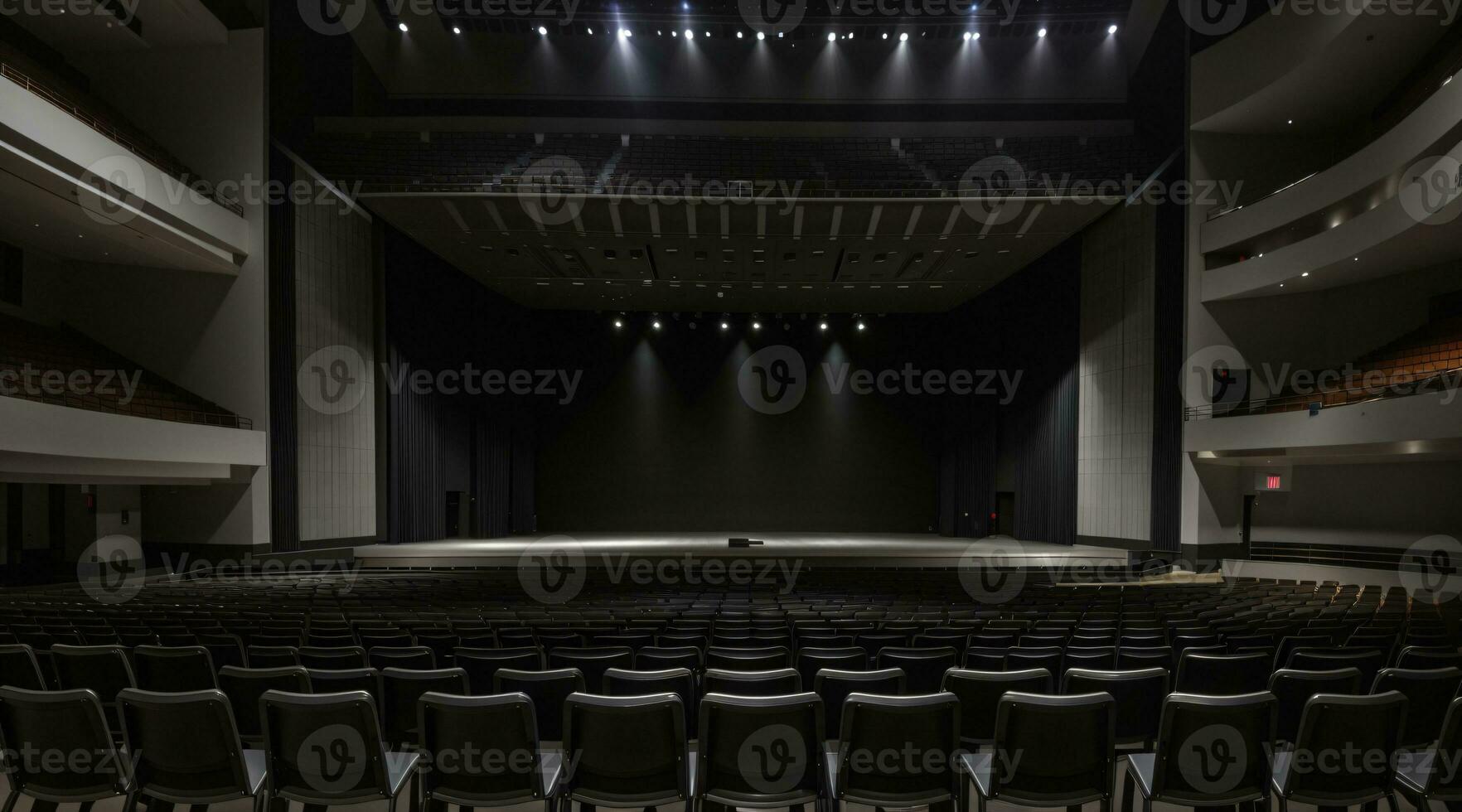 elegante grande concerto sala per musica prestazione foto