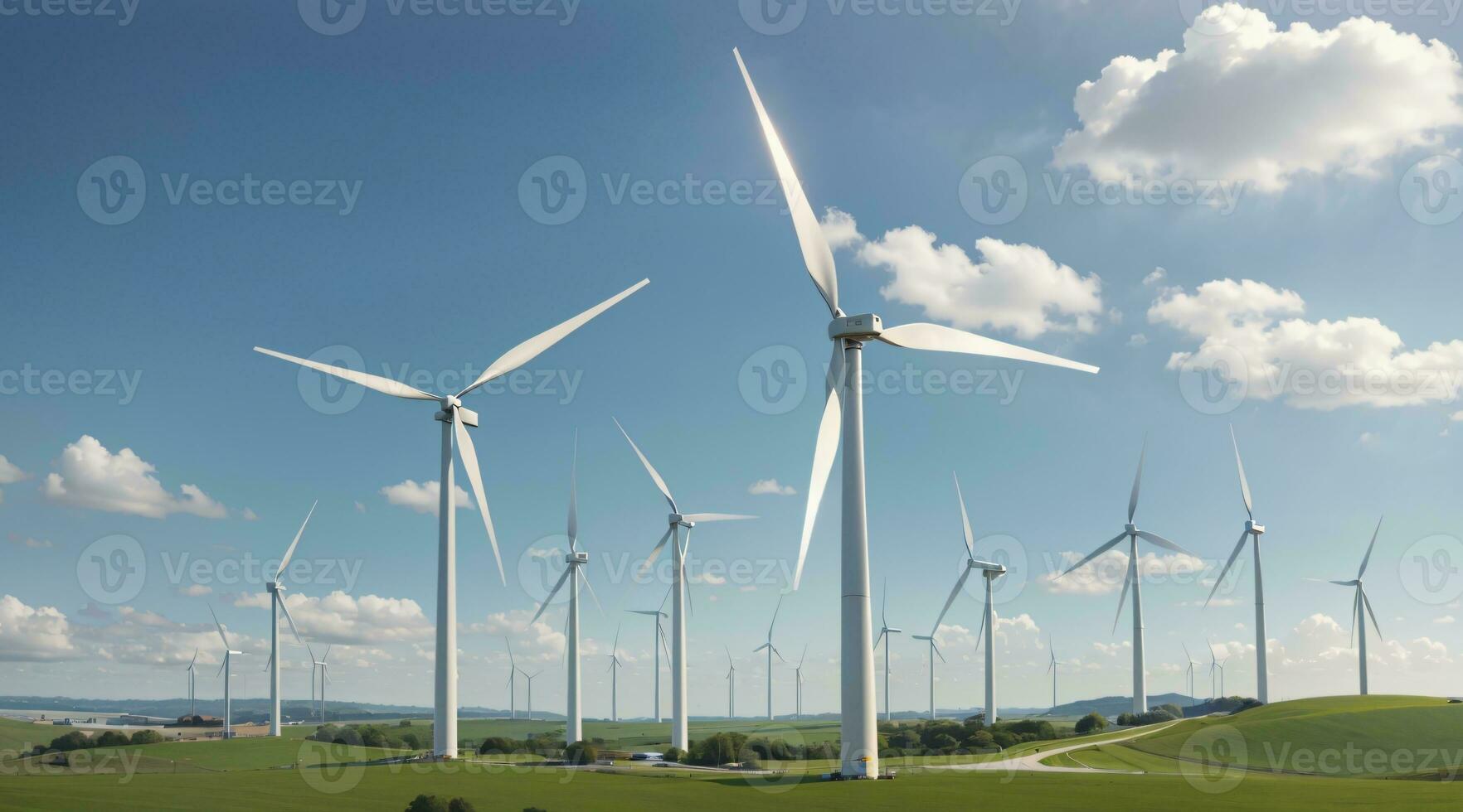 turbina vento energia energia per fabbricazione verde elettricità foto