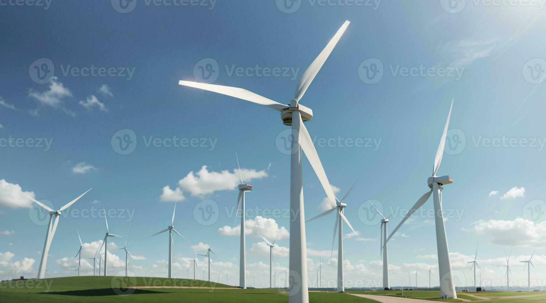 turbina vento energia energia per fabbricazione verde elettricità foto