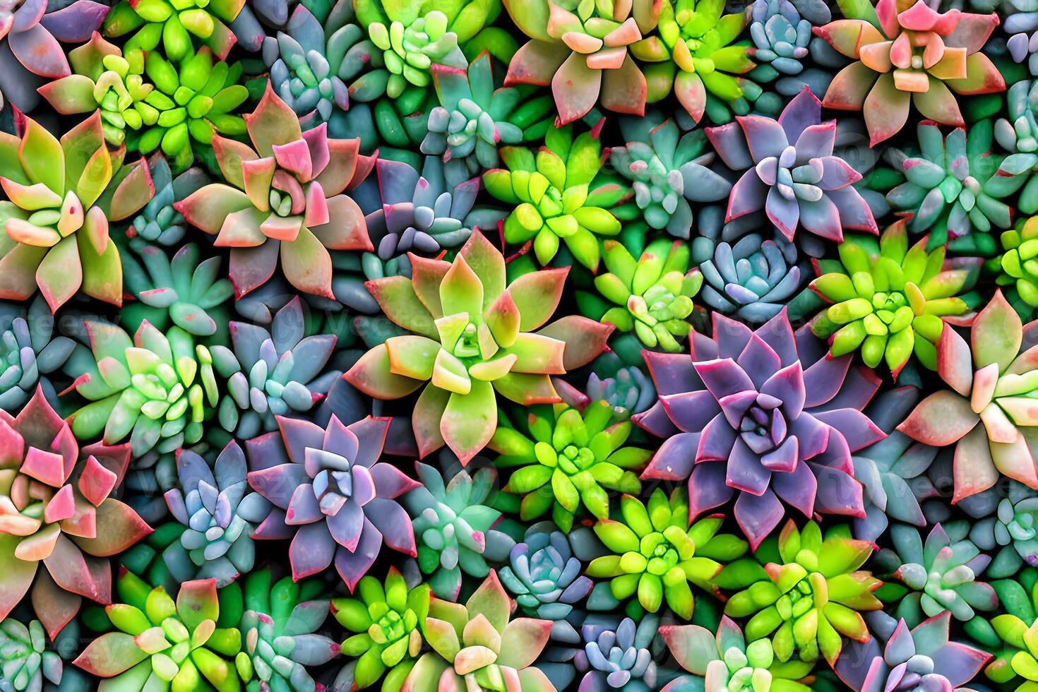 succulente sfondo, ai generativo foto