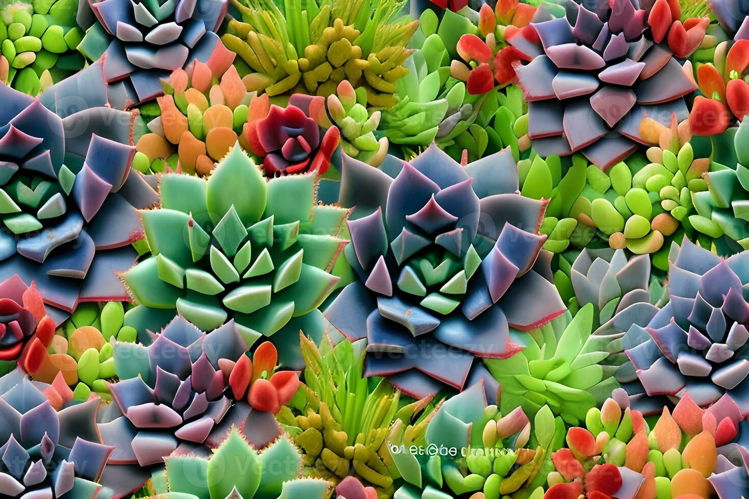 succulente sfondo, ai generativo foto