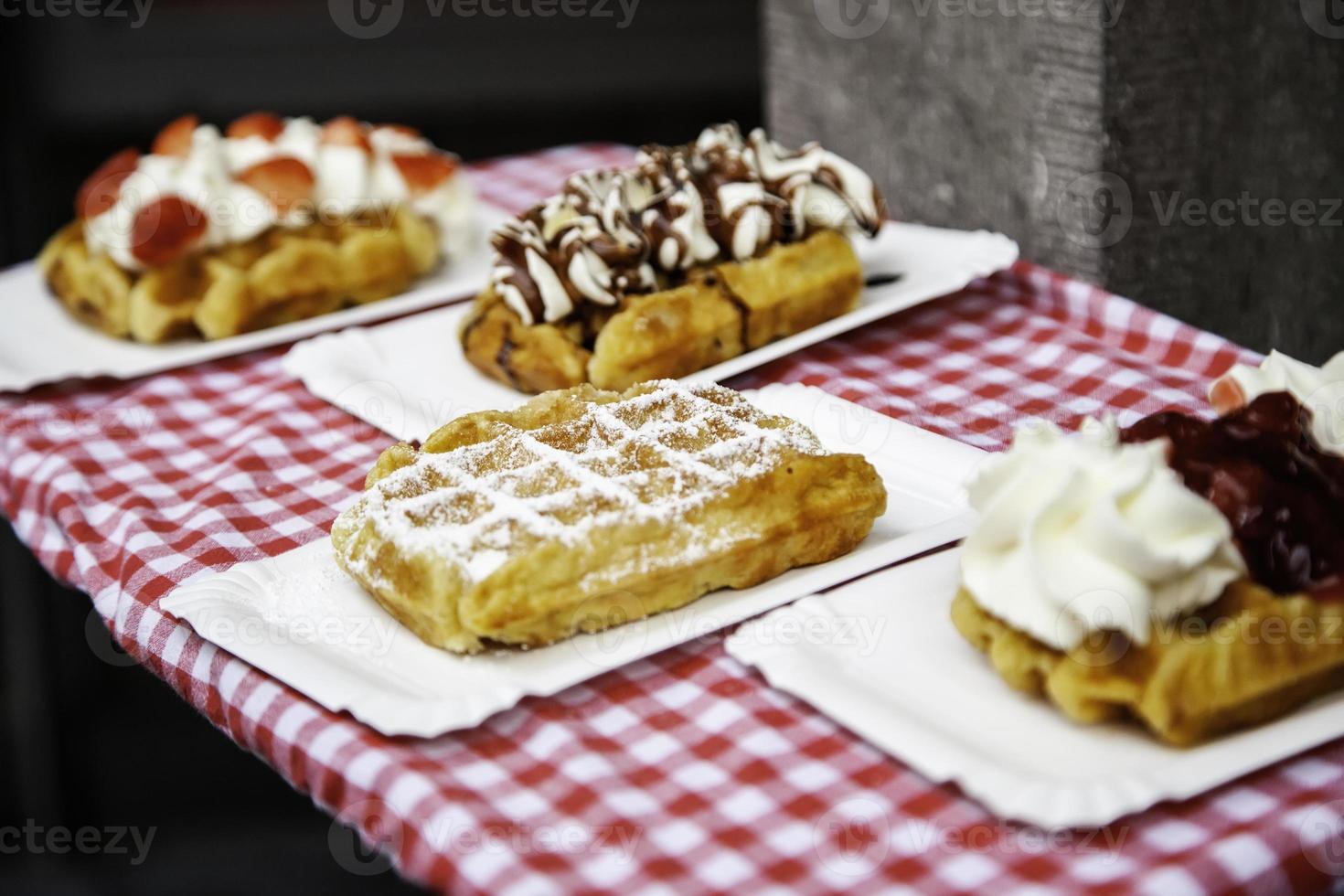 waffle tipici belgi foto