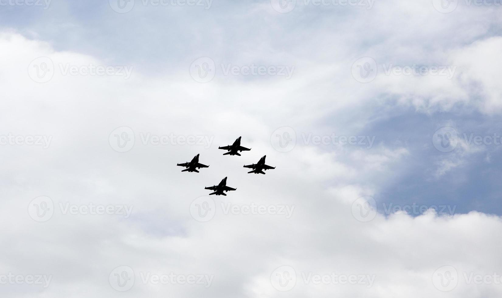 mostra e parata aerea nel cielo di madrid, spagna foto