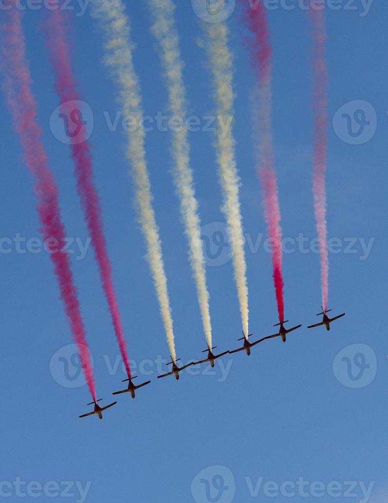 spettacolo aereo a madrid, in spagna. foto