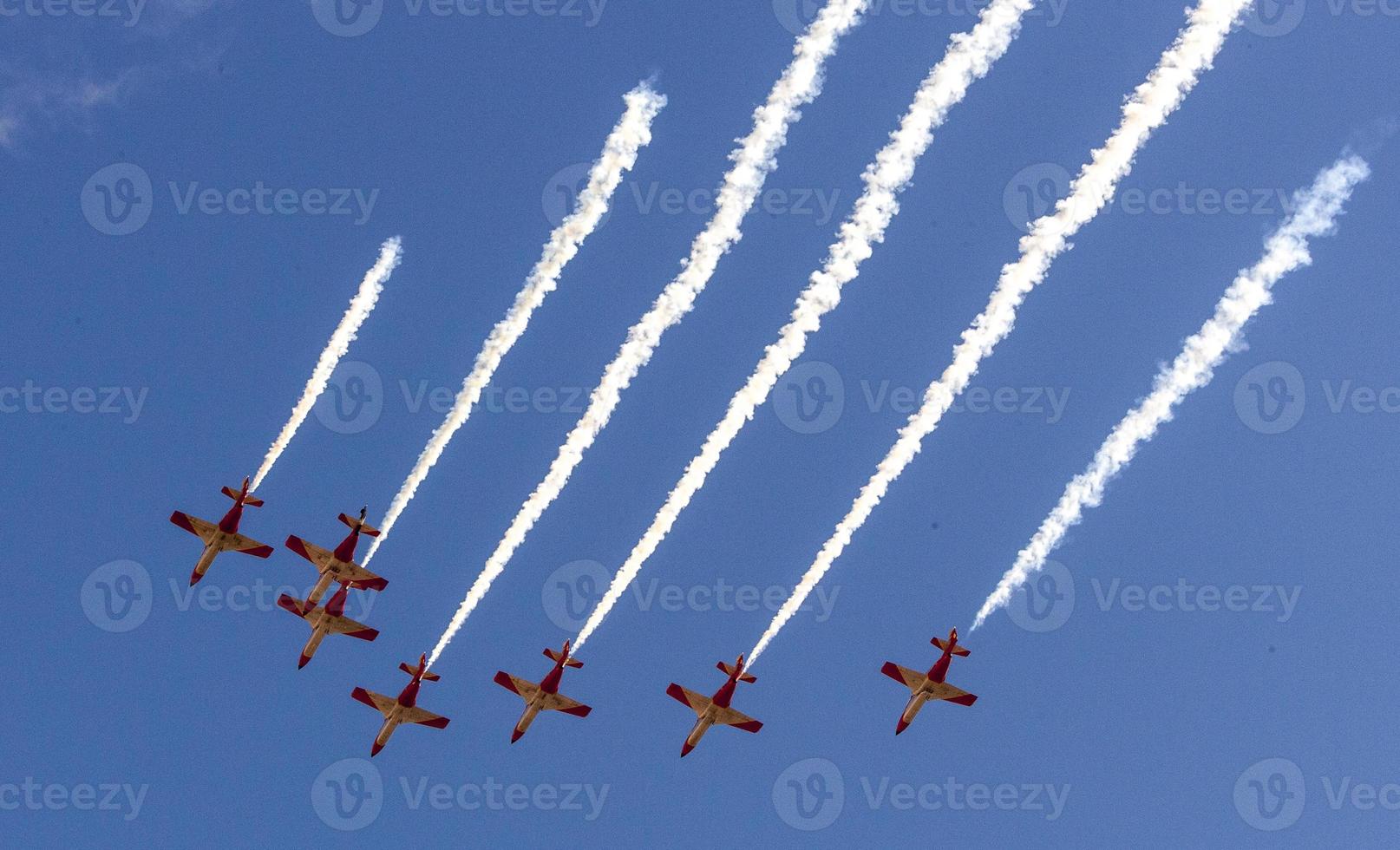 spettacolo aereo a madrid, in spagna. foto