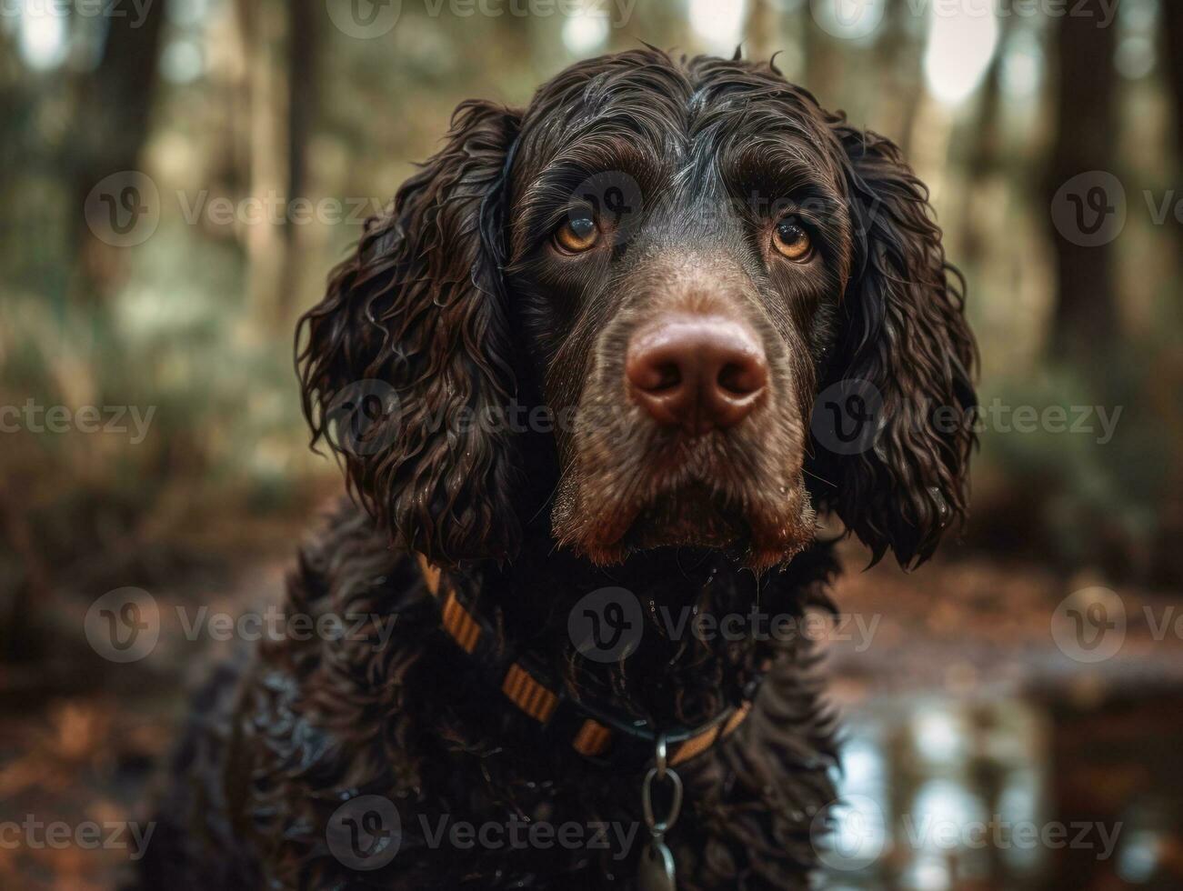 americano acqua spaniel cane creato con generativo ai tecnologia foto