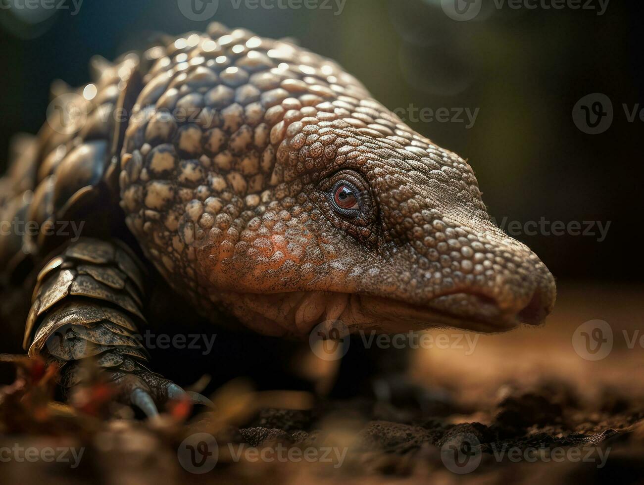 armadillo ritratto creato con generativo ai tecnologia foto