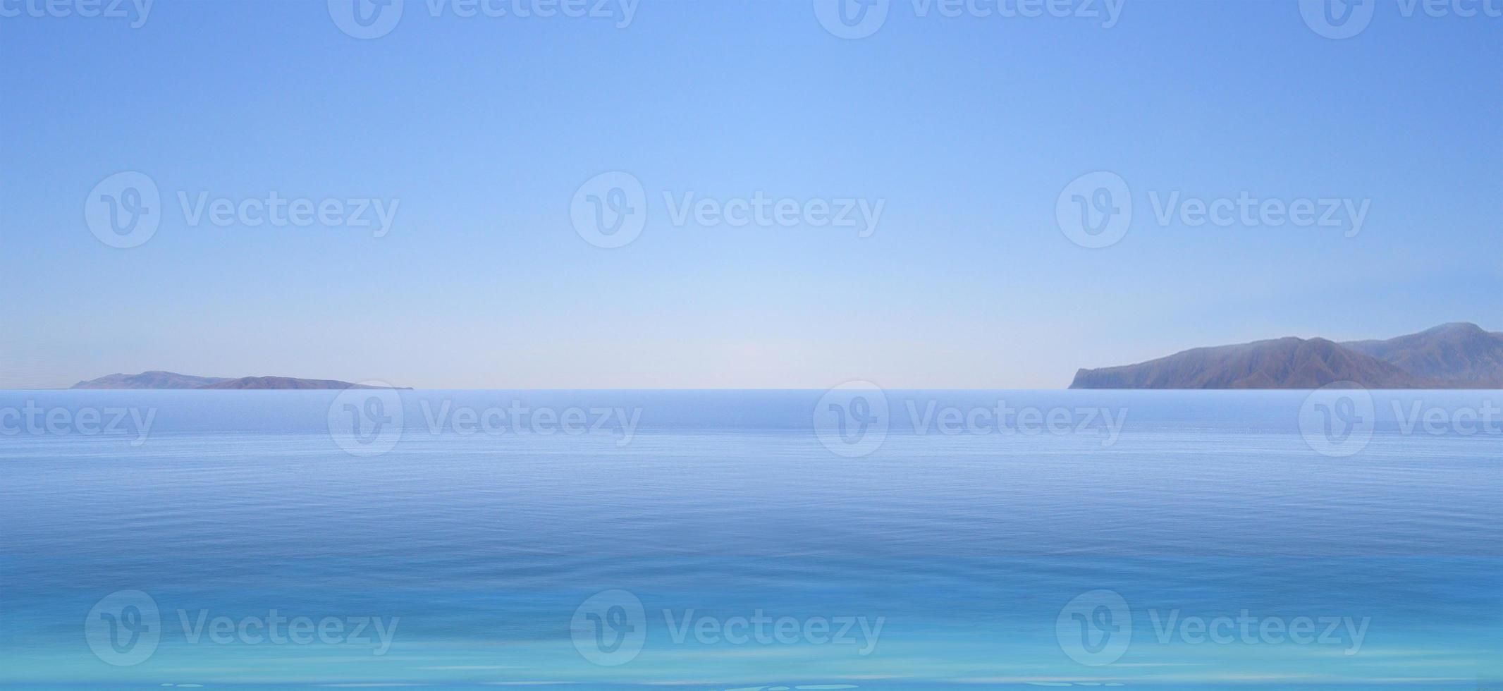 sfondo di banner ampia spiaggia tropicale foto