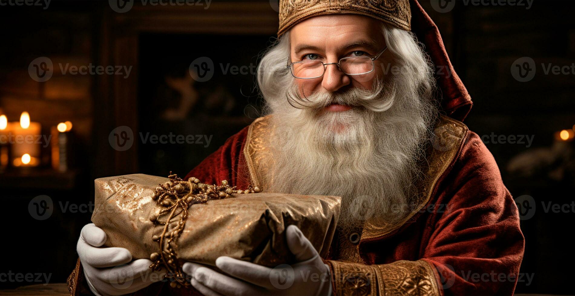 Santa Claus è un' simbolo di il Natale nuovo anno vacanza - ai generato Immagine foto