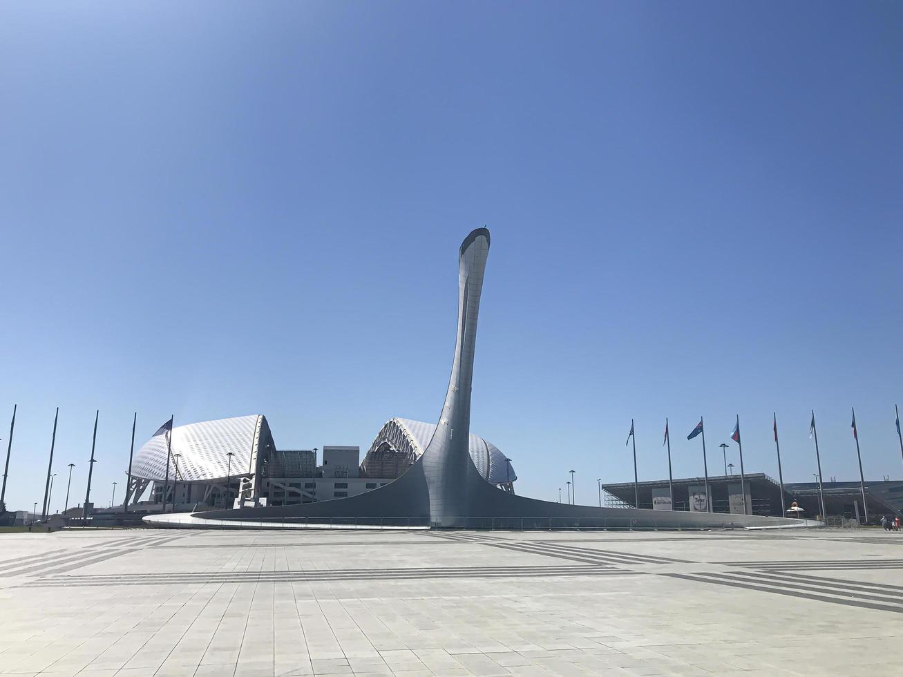 fontane cantanti nel parco olimpico di sochi, russia foto