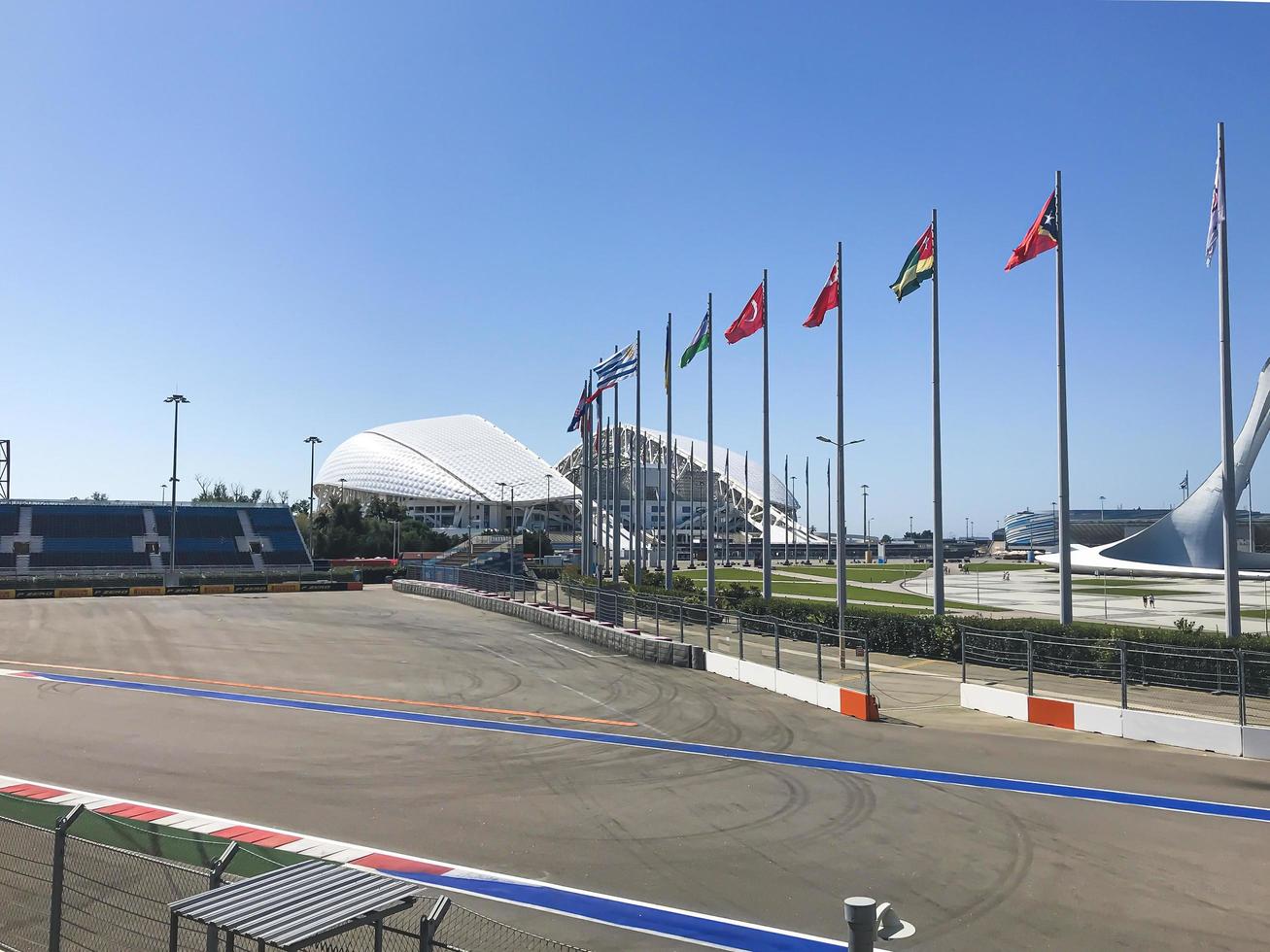 pista di formula 1 nel parco olimpico di sochi, russia foto