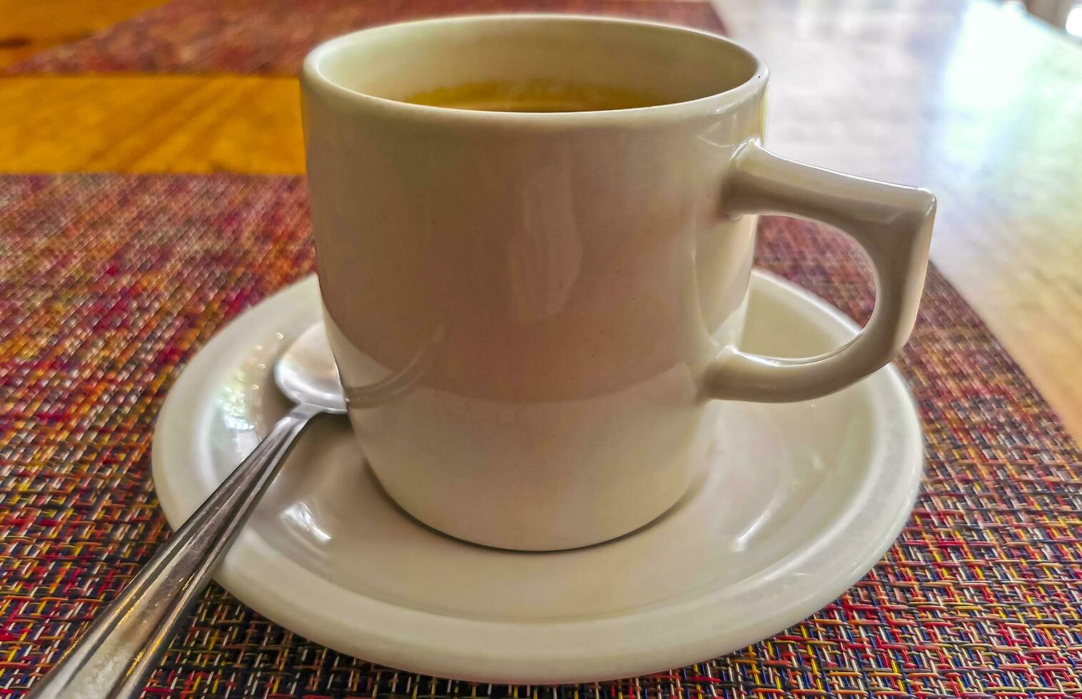 tazza di Americano nero caffè nel ristorante bar nel Messico. foto