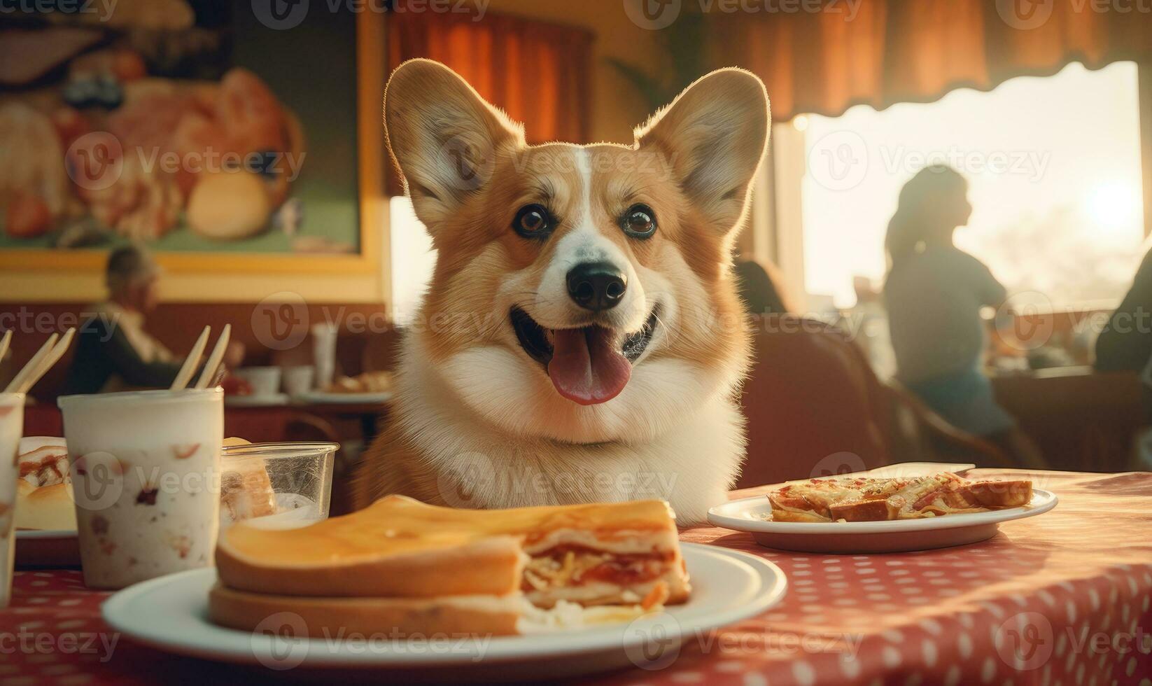 giocoso corgi indulgere nel un inaspettato trattare. creato con generativo ai utensili foto