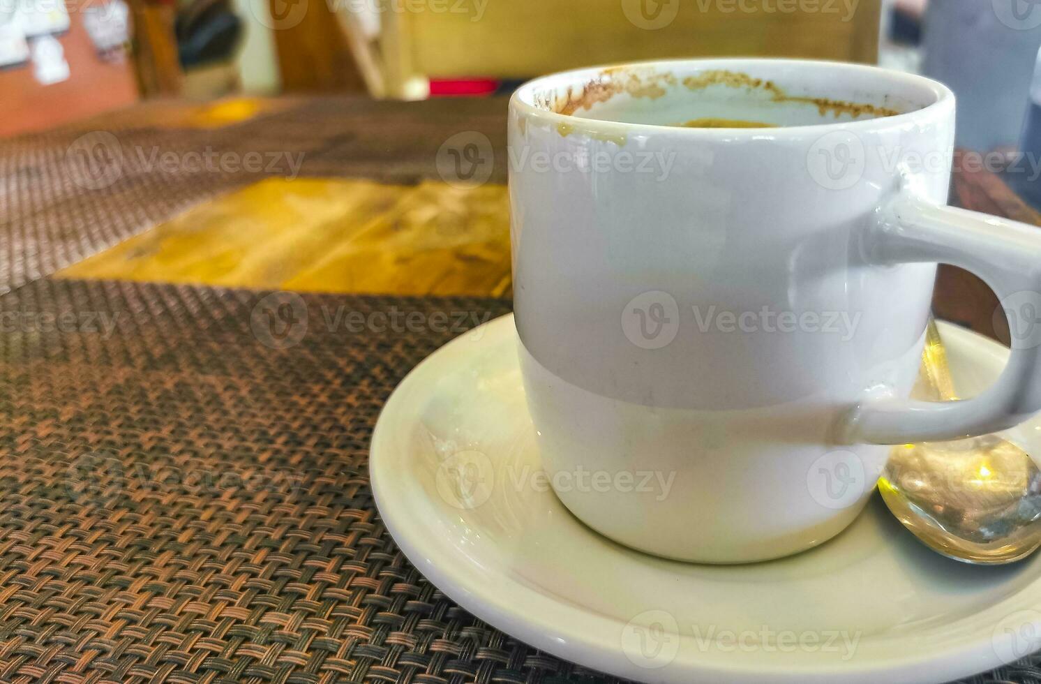 tazza di Americano nero caffè nel ristorante bar nel Messico. foto