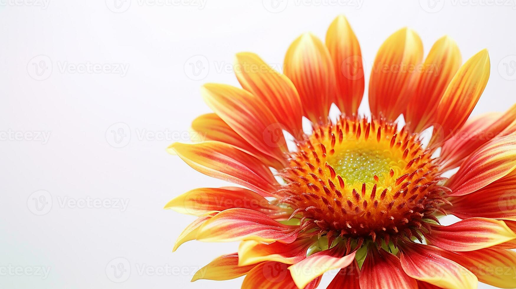 foto di bellissimo gaillardia fiore isolato su bianca sfondo. generativo ai