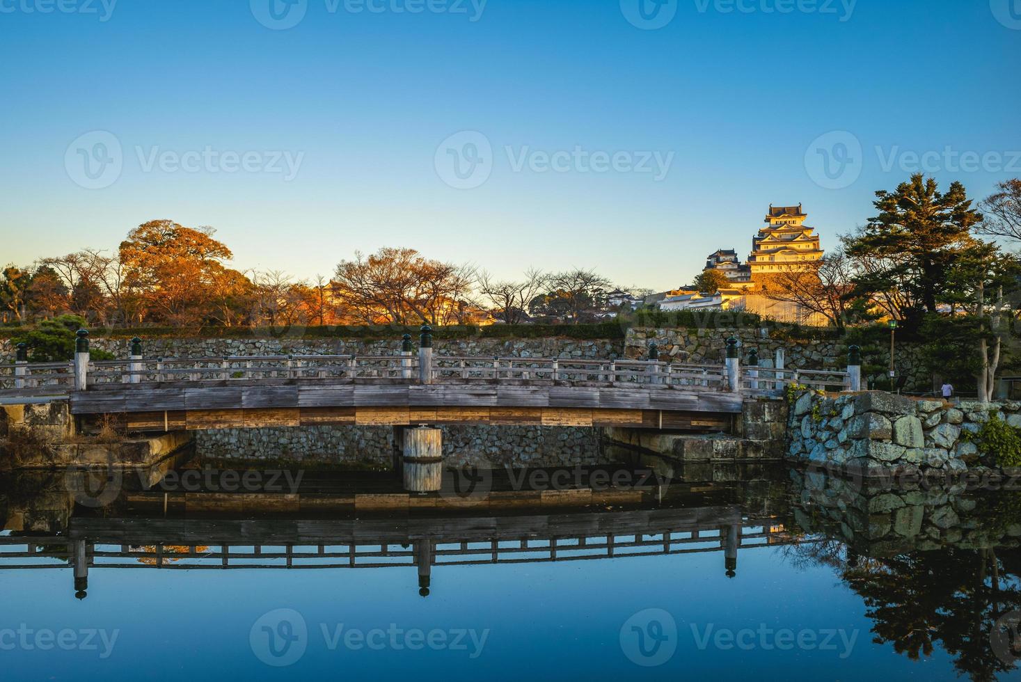 castello di himeji, noto anche come castello dell'airone bianco o castello dell'airone bianco in giappone foto