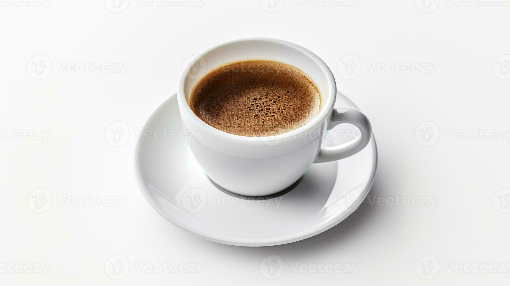 foto di un' tazza di caffè isolato su bianca sfondo