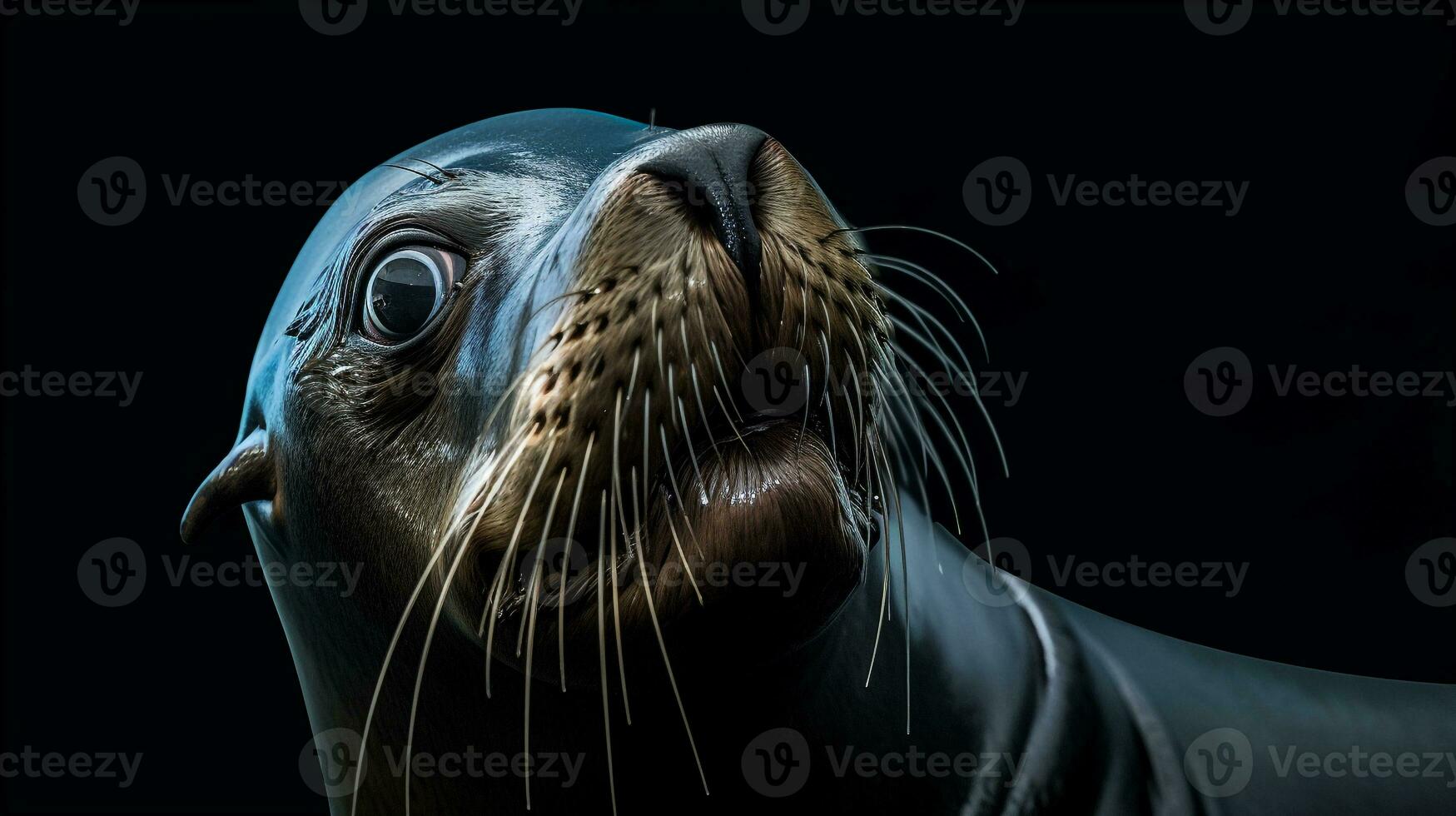 natura fotografia di foto di mare Leone. generativo ai