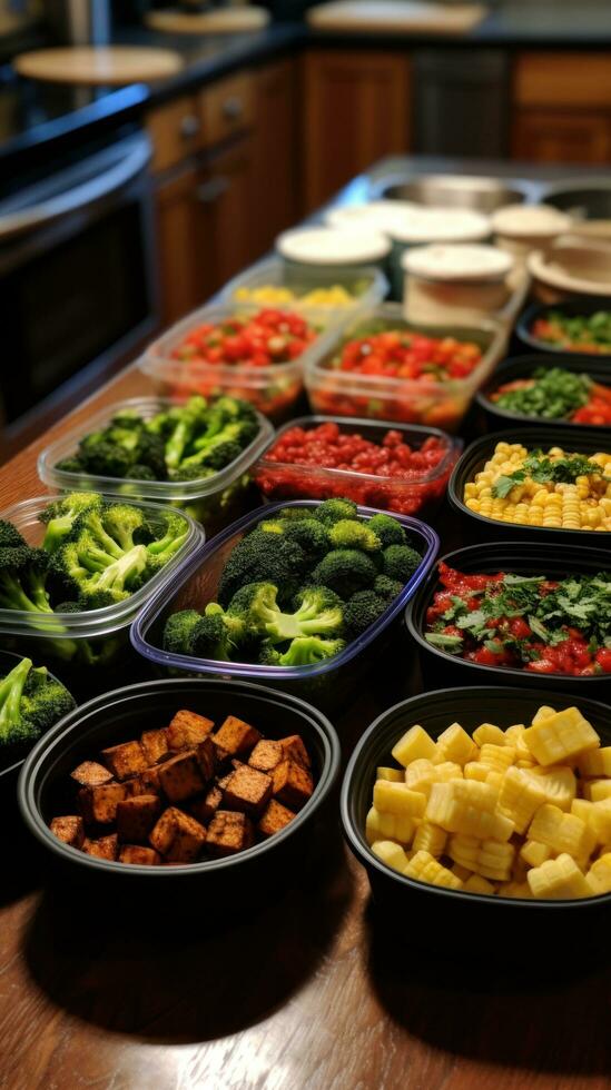 senza carne pasto prep. conveniente, sano, e economico foto