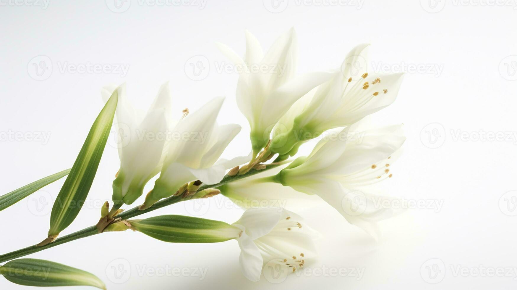 foto di bellissimo yucca fiore isolato su bianca sfondo. generativo ai