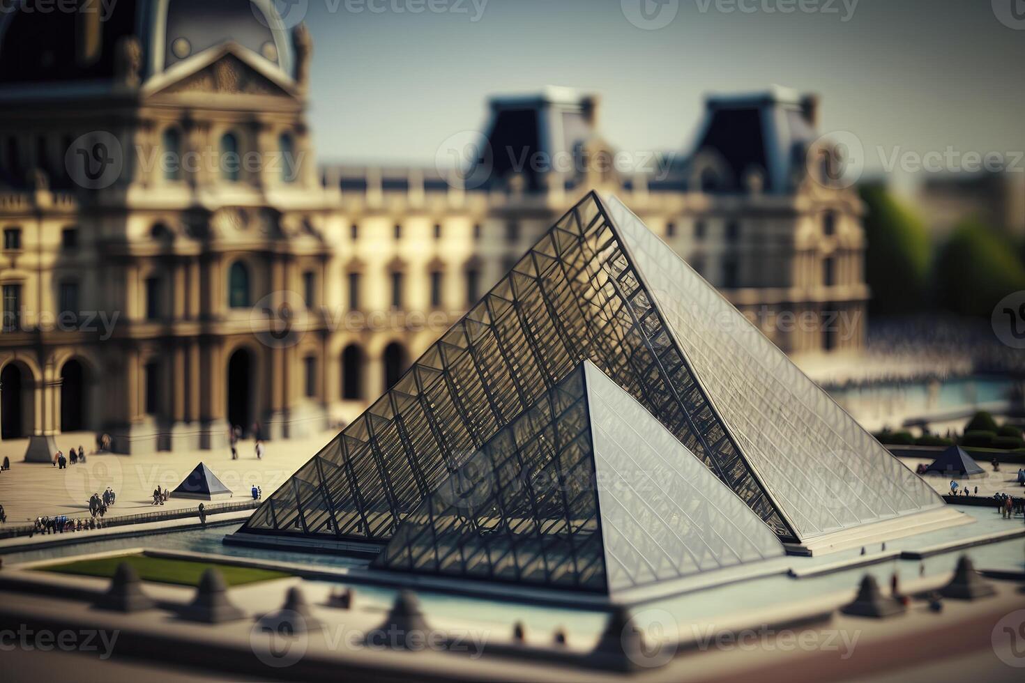 il persiana di ventilazione piramide nel Francia un' miniatura mondo di arte foto