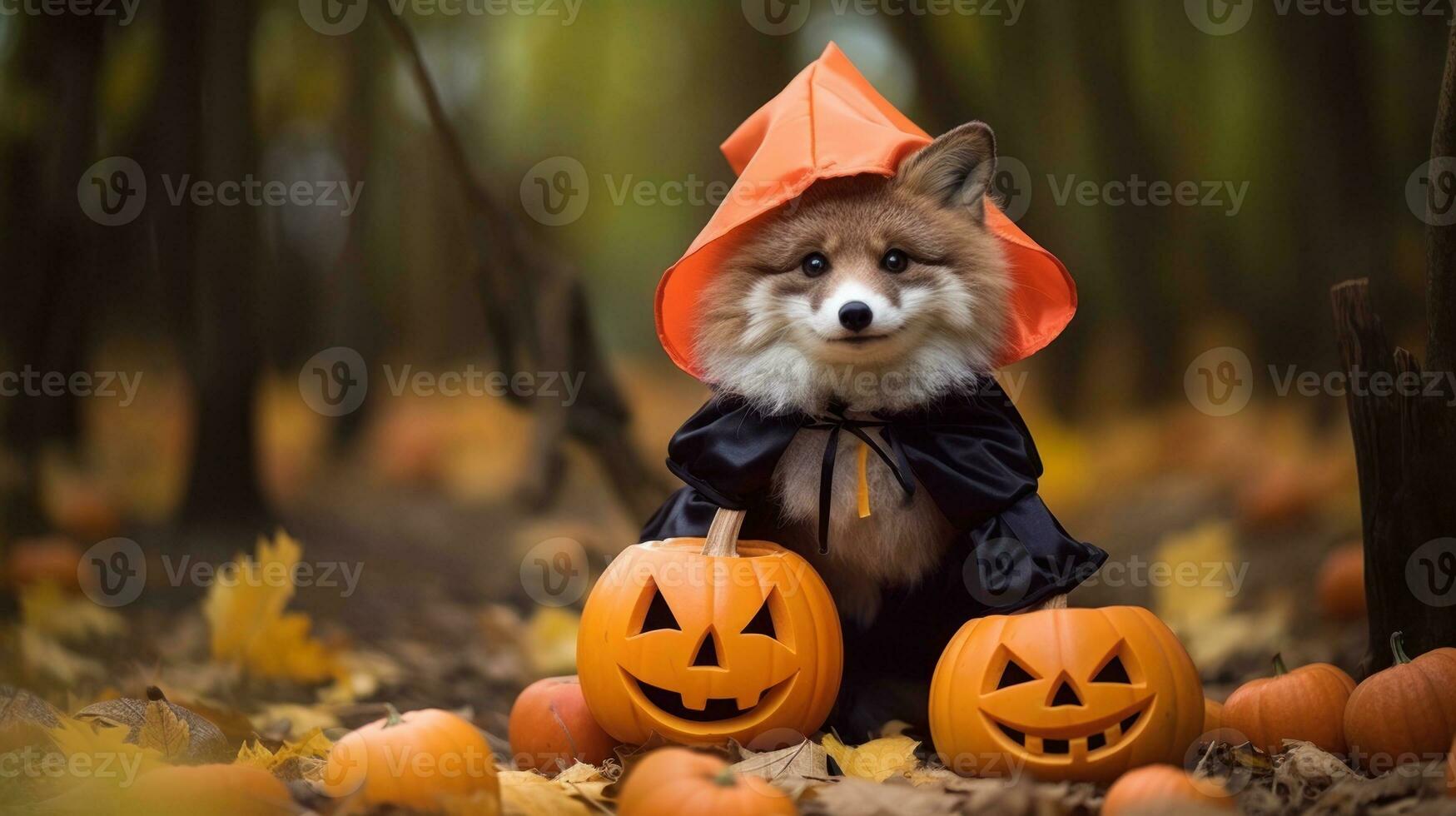 adorabile Halloween Volpe costume per autunno celebrazioni ai