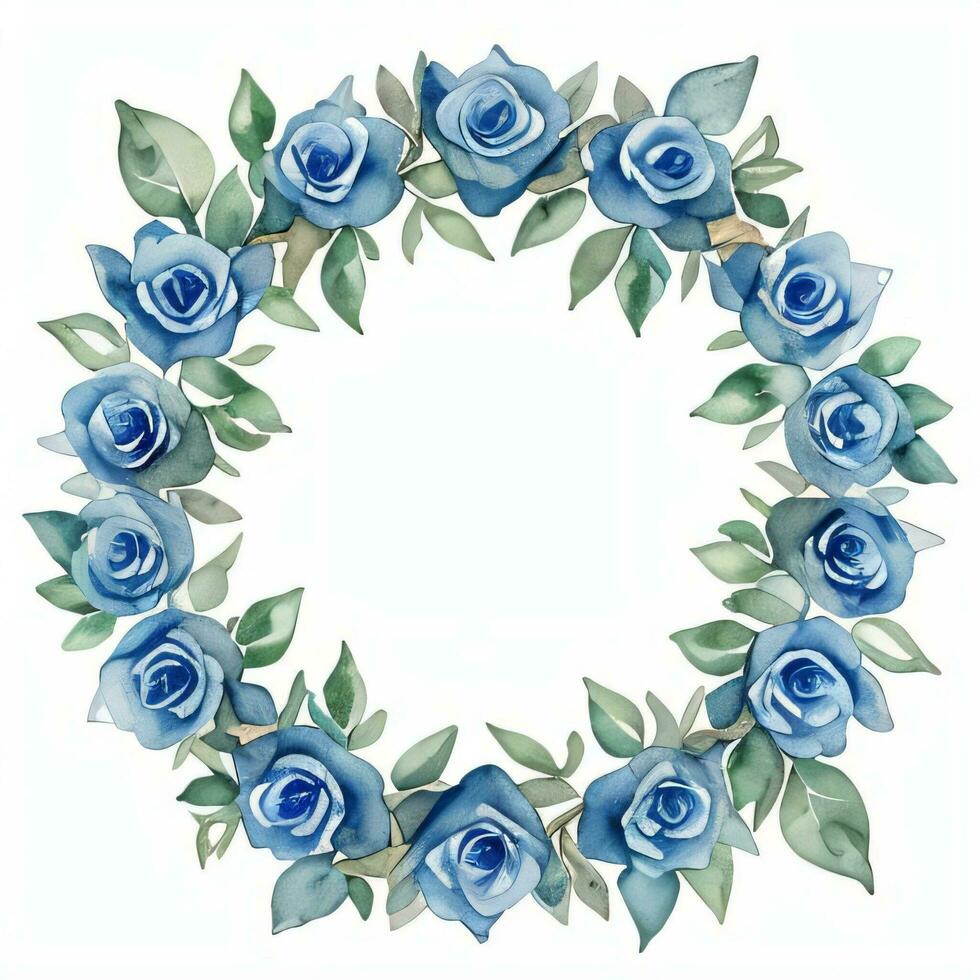 acquerello blu Rose clipart foto