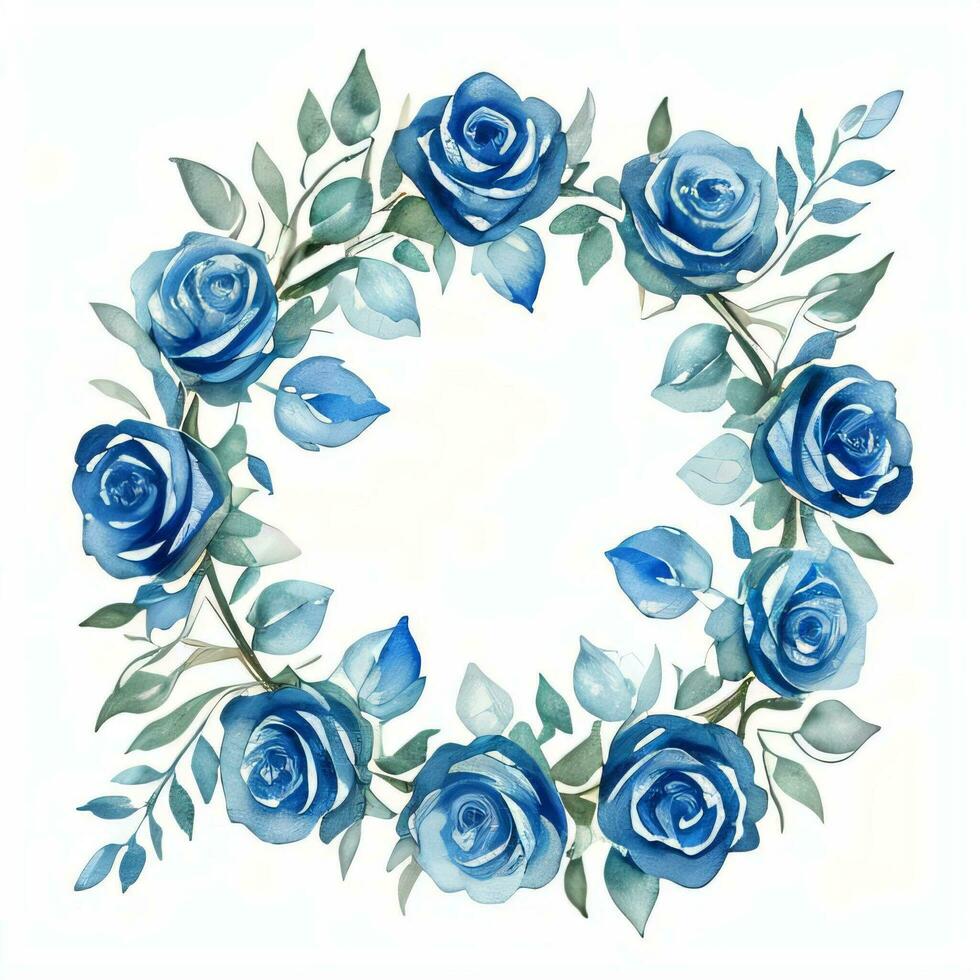 acquerello blu Rose clipart foto