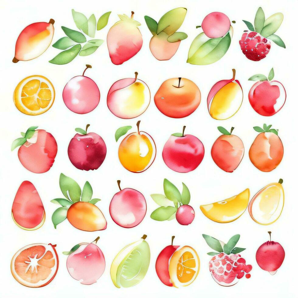 acquerello frutta clipart foto