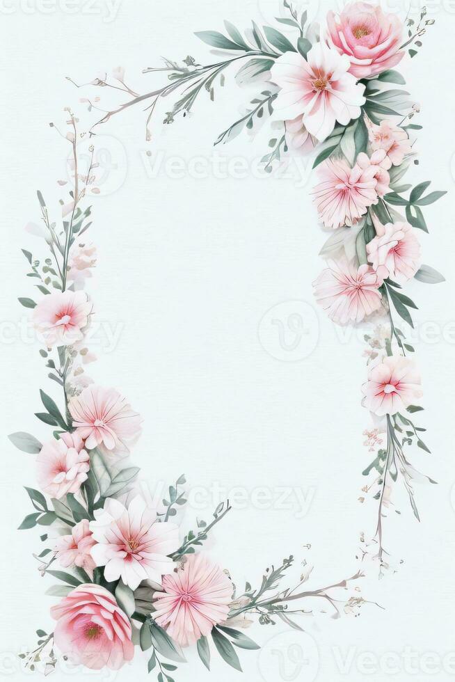acquerello rosa fiori sfondo foto