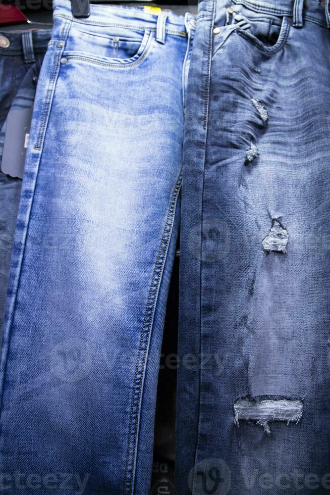 varietà jeans ansimare modello struttura può essere Usato come un' sfondo sfondo foto