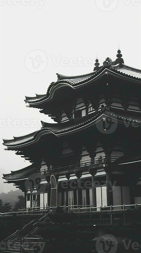 Giappone zen tempio oggi paesaggio panorama Visualizza fotografia sakura fiori pagoda pace silenzio foto