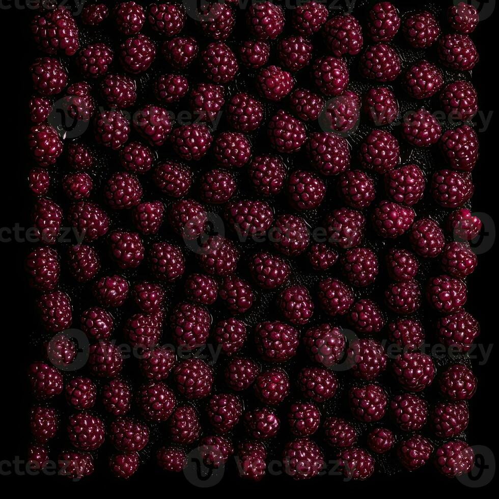 frutti di bosco mirtillo ciliegia mora perfettamente collegato foto modello manifesto arredamento sfondo