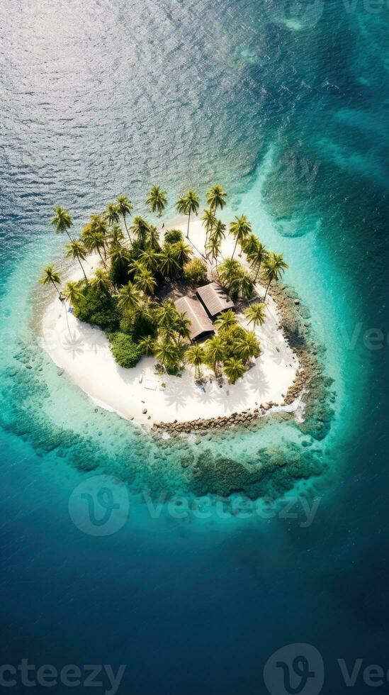 tropico Maldive isola aereo tranquillo, calmo paesaggio la libertà scena bellissimo natura sfondo foto