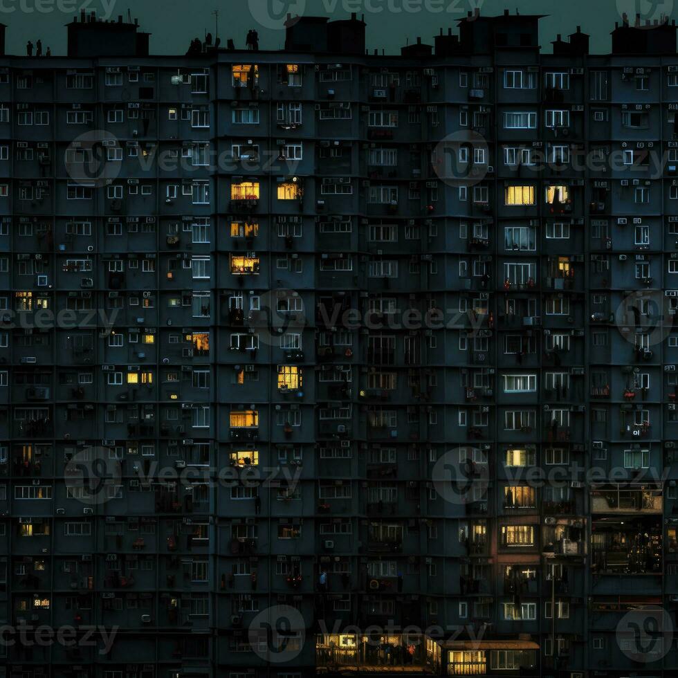 cupo sovietico edifici Russia depressivo comfort sfondo smartphone foto facciata notte luci