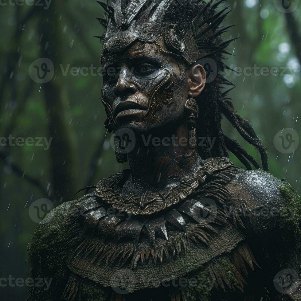 tribale divine sacerdote azteco foto antico maya incas Dio apocalisse messicano piume mietitrice