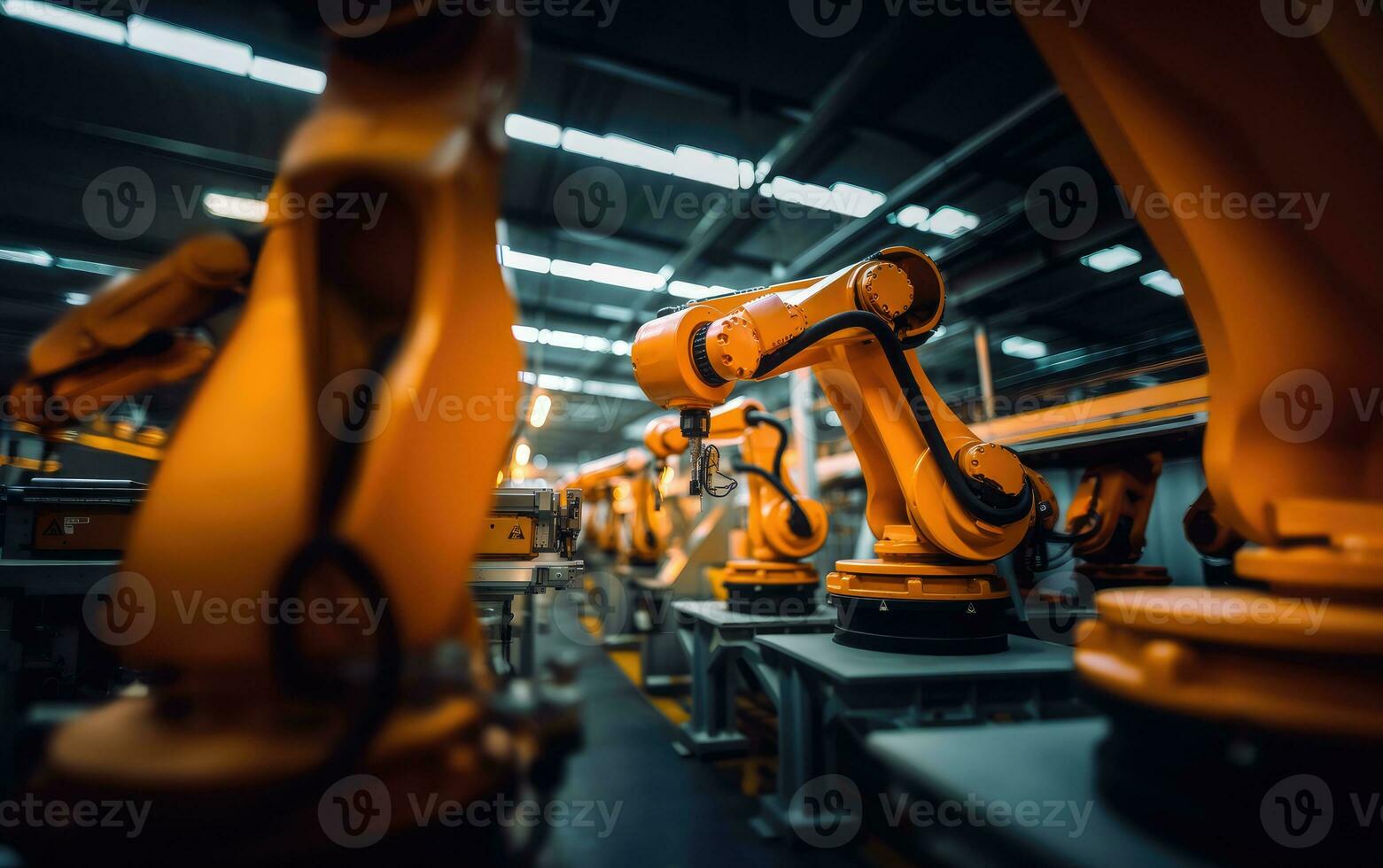 robot braccio montaggio macchina fabbrica laboratorio scintille foto produzione automatizzato produzione