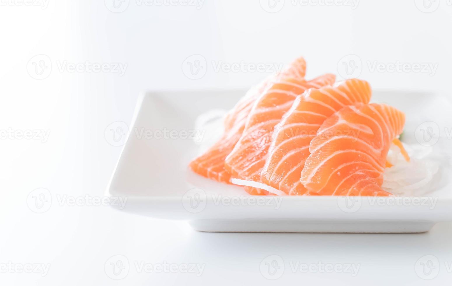 sashimi di salmone crudo foto