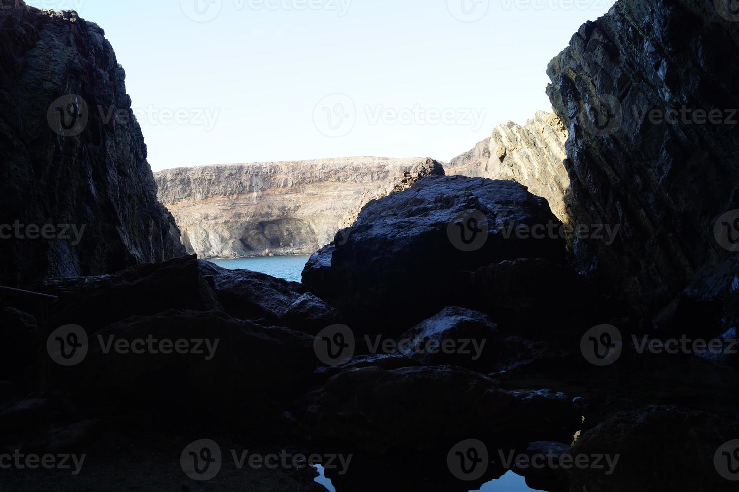 le grotte di ajuy - fuerteventura - spagna foto