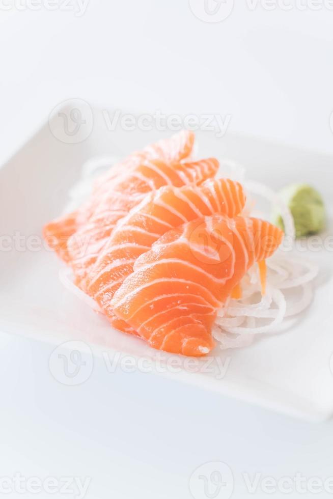 sashimi di salmone crudo foto