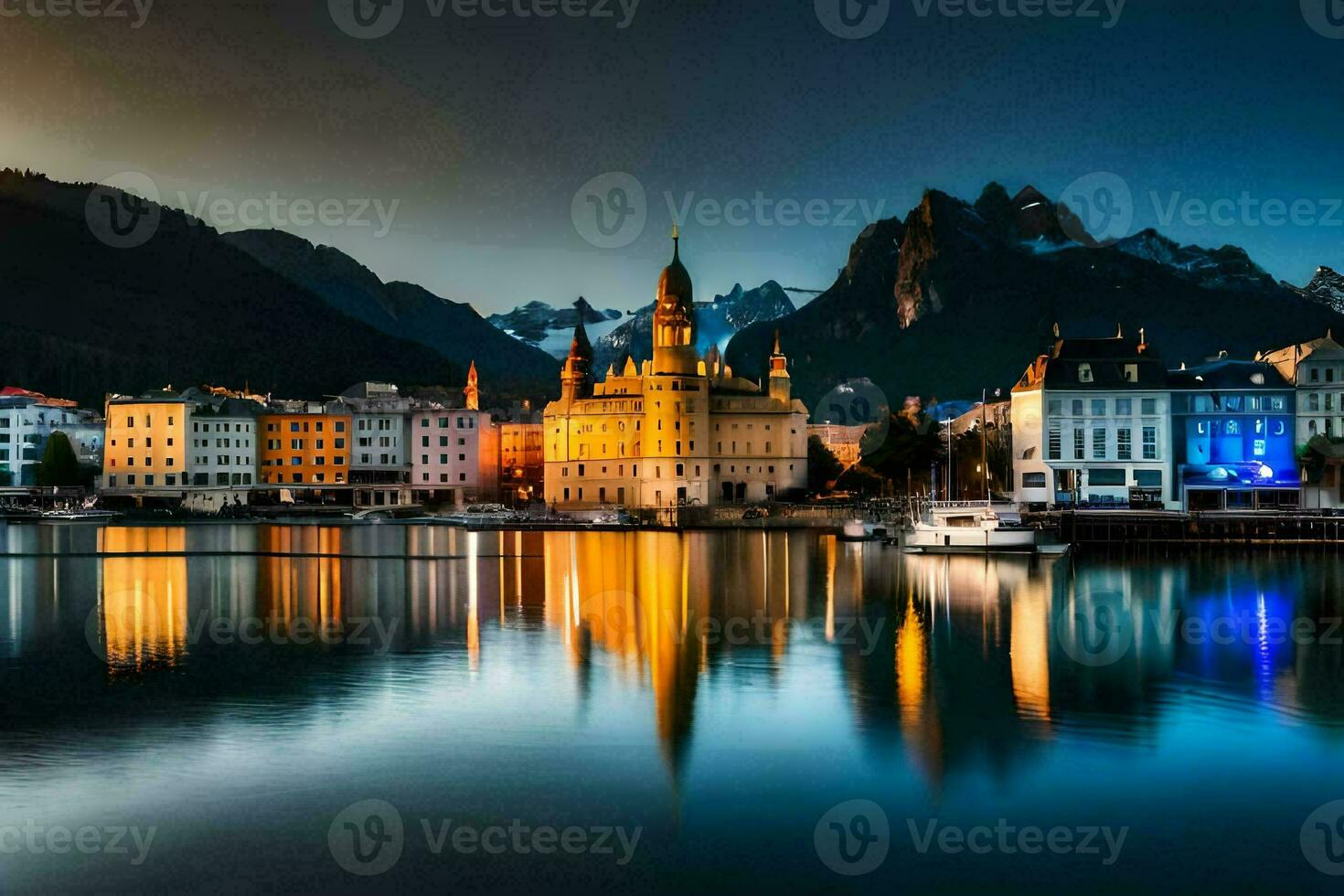 il città di salisburgo, Austria. ai-generato foto