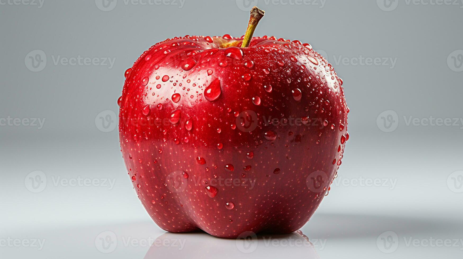 mele rosse fresche su sfondo bianco foto