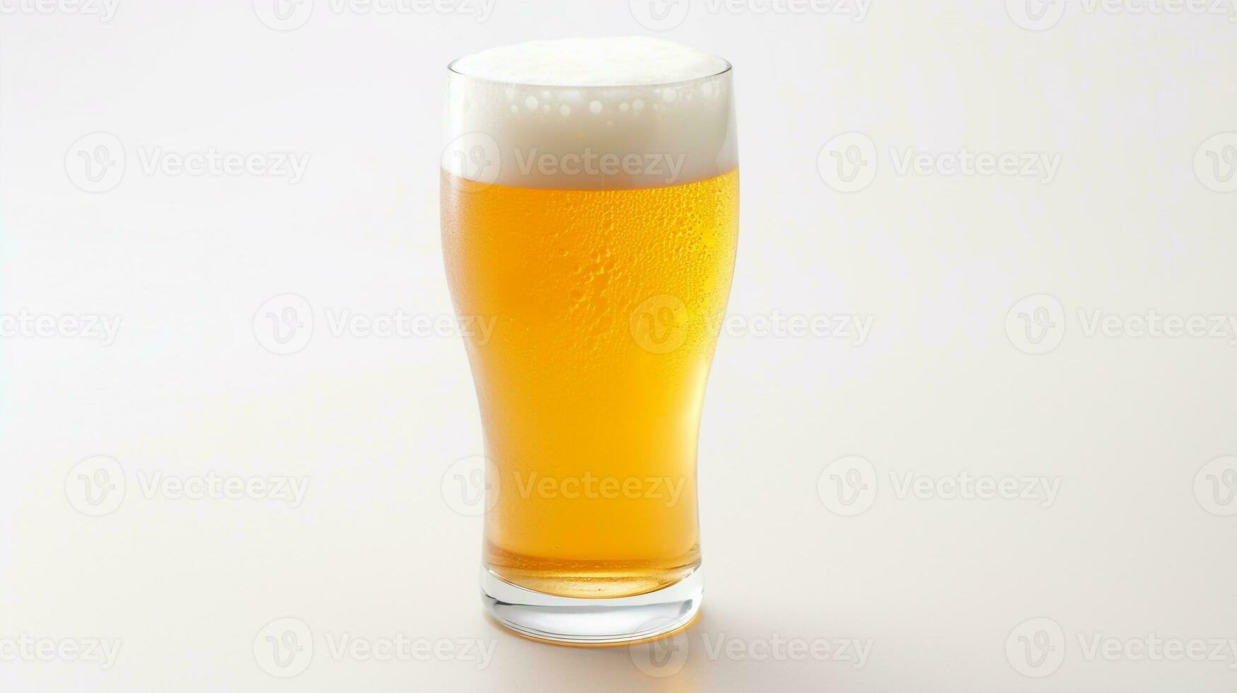 foto di un' birra bevanda isolato su bianca sfondo. generativo ai